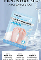 SADOER  Exfoliating Feet Mask Exfoliating Foot Peel Mask Socks Pedicure Peeling Dead Skin Remover Feet Mask Peel Moisturizing