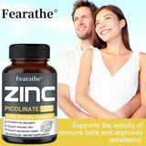 Zinc 50 Mg - High Potency Pure Zinc Supplement, Boosts Immune Function, Promotes Healthy Skin, and Promotes Bone Marrow Health