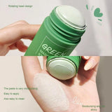 Original Facial Remove Blackhead Green Tea Solid Mask Treat Acne Blemish Black Dots Clean Stick Cream Shrink Pores Skin Care  ﻿