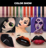 12 Color Halloween Dark Lip Gloss Matte Colorful Non Fade Liquid Lipstick Kit Waterproof Lasting Black Red Blue Velvet Lipsticks