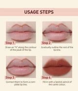 QIBEST 12 Colors Lip Makeup Nude Lipstick Pencil Waterproof Long Lasting Sexy Red Lip Stick Matte Lip Liner Pen Lipstick