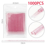 500/1000PCS Crystal Colorful Eyelash Cleaning Micro Brush Beauty Makeup Remover Tool Wholesaler