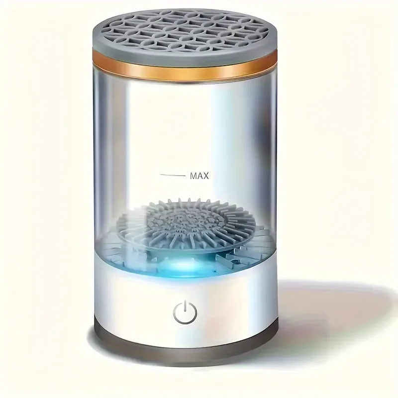 USB Powered Brush Washer & Dryer - Odorless Battery-Free Makeup Cleaner, Plug-and-Play Essential Beauty Accessory