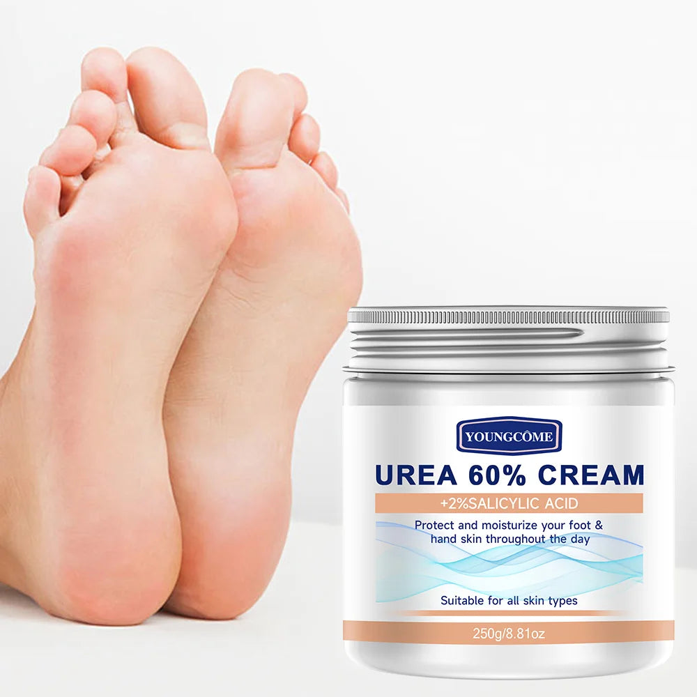 YOUNGCOME 60% Urea Cream+2% Salicylic Acid Moisturizing Foot Care Cream Can Moisturize Your Foot Improving Dryness and Roughness
