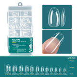 Nailpop Soft Gel Tips For Nails Acrylic Material Half Almond Artificial Nail Capsule Accessories Tool Art Salon 120pcs/box
