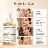 7% Glycolic Acid Exfoliating Toner,Exfoliating Facial Toner,Pore Minimizing Toner,Smooth Skin, Even Tone,Hydrating Formula 100ml