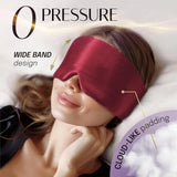 Silk Sleep Mask Soft Pressureless Sleeping Mask 100% Mulberry Silk for Eye Skin Anti Wrinkles,Adjustable Wide Velcro Ear Cover