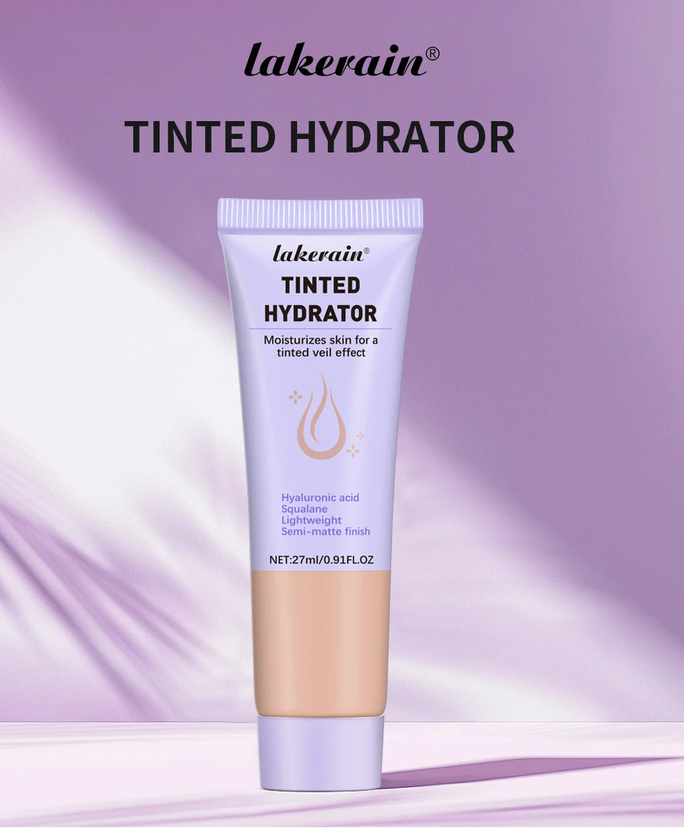 High Coverage CC cream Foundation Tinted Hydrator Matte Finish Light Oil-Free Moisturizing Makeup Hyaluronic Acid Sheer