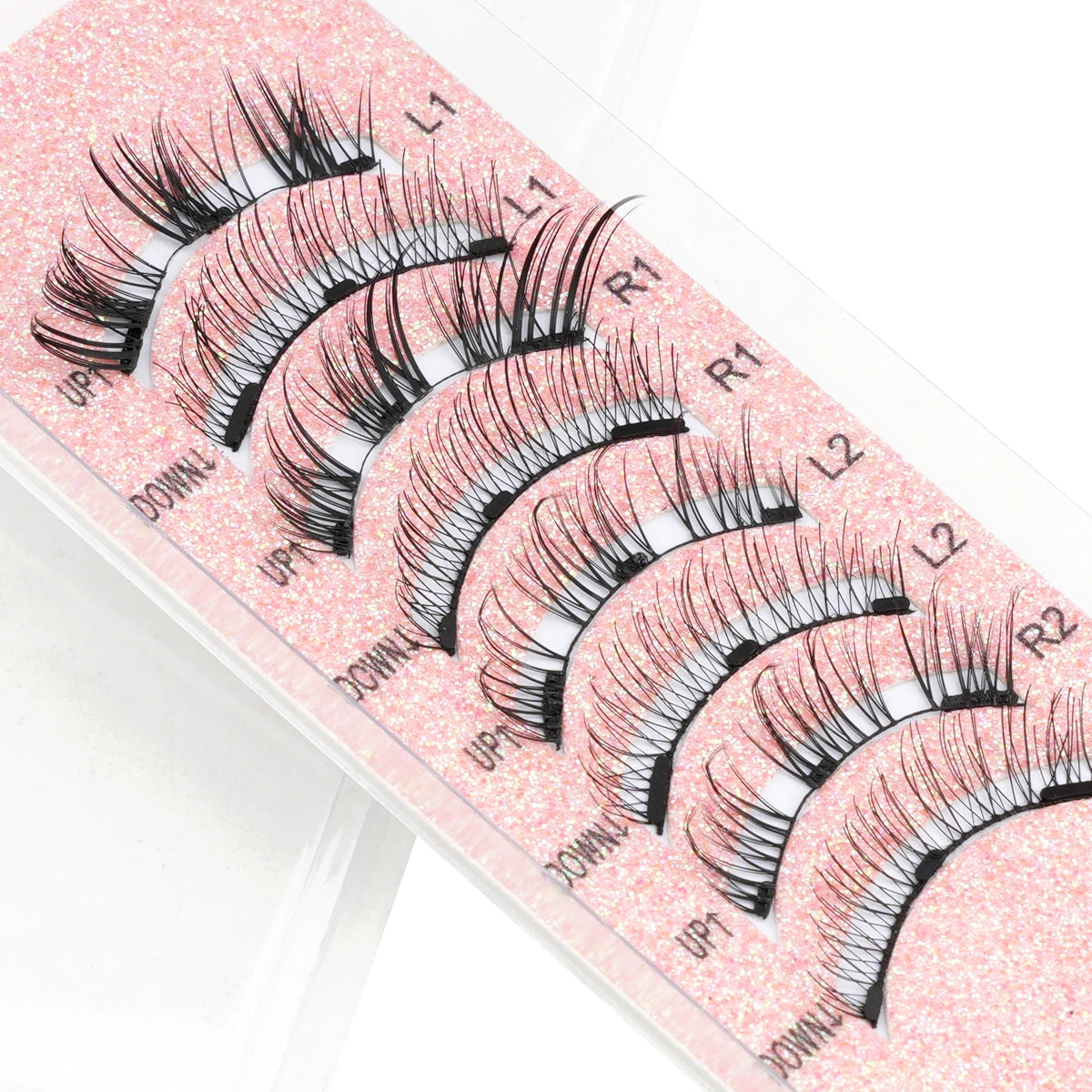 1/2 Pair Reusable Magnetic Eyelashes Tweezers Set Faux Mink Lashes Handmade 3D Natural False Eyelashes and Magnetic Tweezers Set