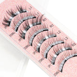 1/2 Pair Reusable Magnetic Eyelashes Tweezers Set Faux Mink Lashes Handmade 3D Natural False Eyelashes and Magnetic Tweezers Set
