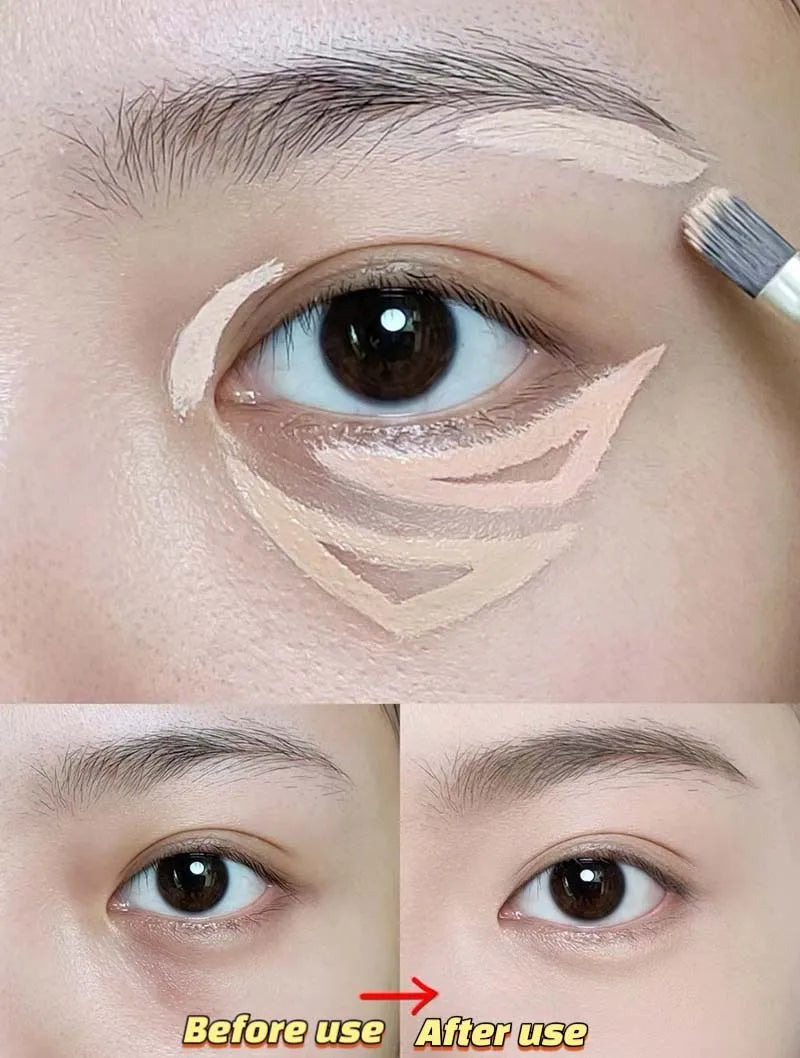 Cappuvini Crystal Ice Concealer Cream Covers Dark Circles And Acne Scars Brightens Skin Tone And Contours For Daily Makeup