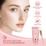 Collagen Overnight Wrapping Peel Off Facial Mask Moisturizing Reduce Fines Lines Dryness Hydration Brightening Korean Skin Care