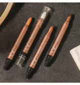 Double-ended Eyeshadow Pen Eyeliner Multiuse Shimmer Shadow Pearlescent Glitter Brightening Longlasting Waterproof Sweat-proof
