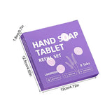 Hand Soap Tablet Refills 8pcs Foaming Hand Wash Tablet Refills Refreshing Fragrance Hand Washing Tool for Business Trip Travel
