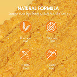 Turmeric Body Scrub - All-Natural Exfoliator for Body, Face, Hand & Foot, Gently Moisturizes & Brightens Skin for All Skin Types