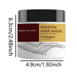 Miracle Hair Mask, Containing Collagen and Keratin - Deep Hair Care with Coconut Oil - Intense Moisturizing and Hydrating - Repairs Fine, Thin, Fragile, Dry, and Damaged Hair