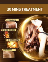 PURC Keratin Treatment Shampoo Conditioner Hair Straightening Products Smoothing Repairing Hair Mask Curly Hair Straighten Care