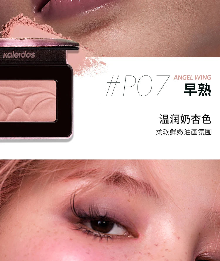 Kaleidos Blush Palette Makeup Waterproof Matte Finish For Cheek Facial Blusher On Vegan Korean Cosmetics Cruelty Free