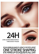 YANQINA Liquid Eyeliner Pencil 4D Waterproof Mascara Set Cosmetics Eye Liner Thick Curling Mascara Eyebrow Pencil Eyes Makeup