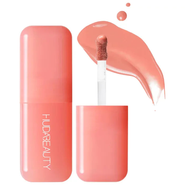 Huda Beauty Blush Filter Soft Glow Liquid Blush Shiny Lip Gloss Blusher Lipstick Cotton Candy Bubblegum Concealer Cosmetics