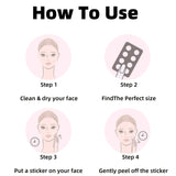180/360PCS Invisible Acne Veneer Lump Sticker Reduce Acne Cleansing Pores Oil Removal Repair and Smooth Skin Facial Products Var