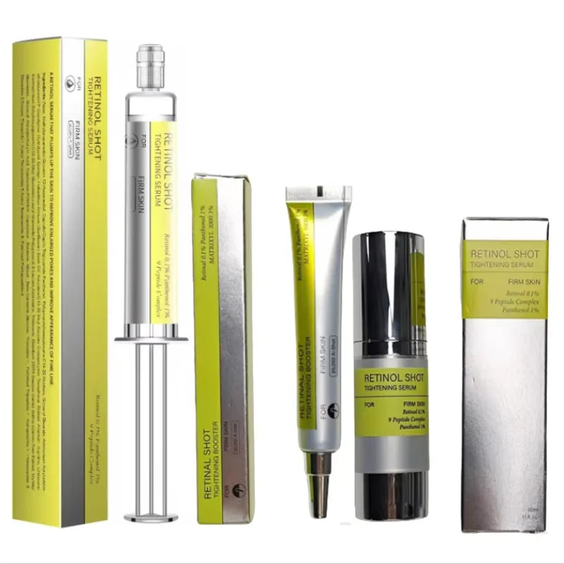 Retinol Eye Cream Set Gentle Repair Essence With Vitamin C Antiaging Treatment For Dark Circles Wrinkles Firming Under Eye Serum