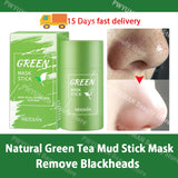 Original Facial Remove Blackhead Green Tea Solid Mask Treat Acne Blemish Black Dots Clean Stick Cream Shrink Pores Skin Care  ﻿