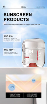 Matte Solar Blocker Isolate Ultraviolet Skin Protector Moisturizer Oil Control Whitening Face Sun Resistant Cream Skin Care Gift