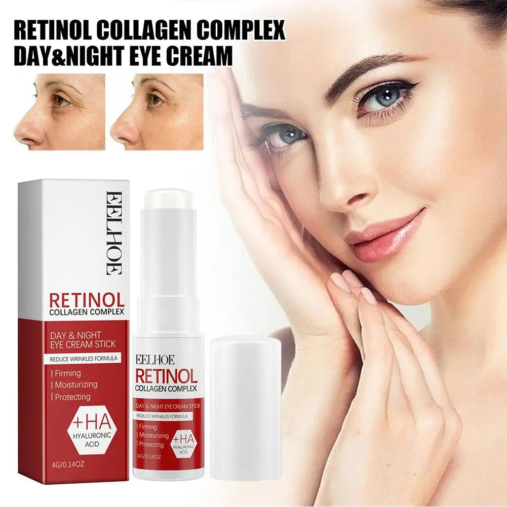 Retinol Eye Cream Stick Anti Aging Fade Dark Circles Under the Eyes Remove Eye Bags Moisturizing Firming Skin Eyes Care