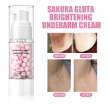 HOYGI Sakura Brighten Cream Improve Dull Reduce Melanin Glowing Skin for Underarms Knees Elbows Moisturize Bleaching Skin Care