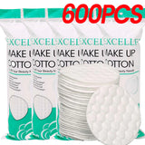 Disposable Soft Circular Makeup Remover Pads Doubles Sided Breathable Cotton Pads for Daily Facial Cleaning Nail Polish Remover