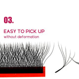 FADVAN M/L/L+/C/D Curl 3D/4D/5D W Shape Eyelash Extensions Waterproof Curling Natural Volume Lashes Soft Black False Eyelashes