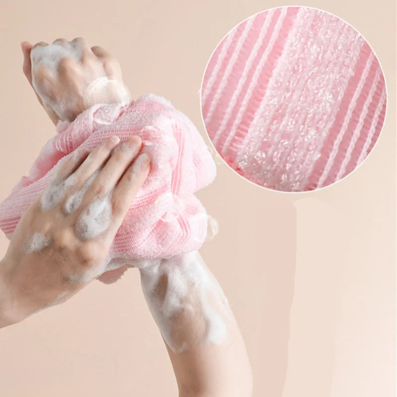 Japanese Nylon Exfoliating Back Rubbing Wash Cloth Body Scrub Towel Shower Sponge Bathroom Accessories