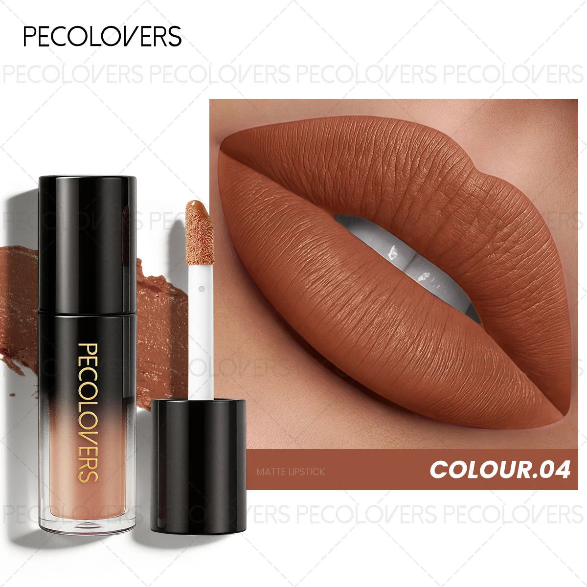 6PCS/SET Cream Matte Lip Tint Stick,Even Color Layering,Comfortable All-day Wear,Classic Neutral Lip Shades,Soft Fluffy Applicator Head,Compact Carry Lip Gloss Set,Suitable For Daily Travel And Everyday Female Makeup