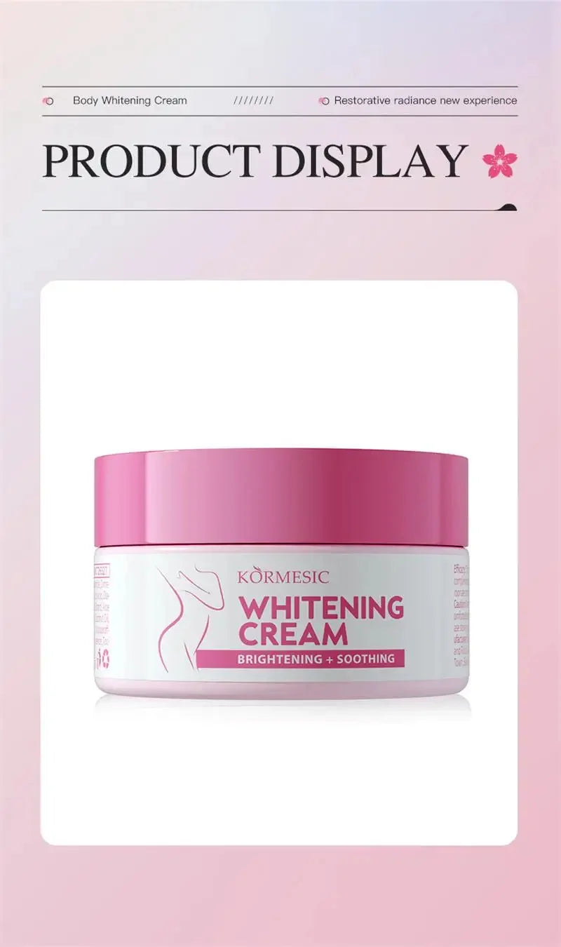 Body Whitening Bleach Cream Brighten Underarm Elbow Knees Joint Removal Intimate Parts Dark Spots Melanin Snow Bleach Cream