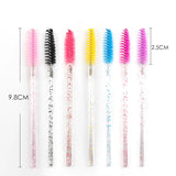 25/50/100 Pcs Eyelash Brushes Mascara Wands Eyelash Makeup Brush Spoolies for Eyebrow Eye Lash Extension Removing Beauty Tools