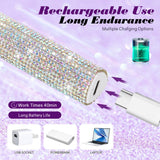 Mini Handheld UV LED Nail Lamp With Diamonds Portable Nail Dryer For Curing Gel Polish With Display Manicure Machine