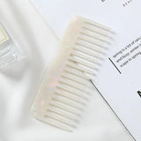 Korean Fashion Design Hair Comb Wide Teeth Acetate Hairdressing Comb Anti-static Massage Hairbrush Colorful Hair Styling Tools