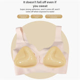 Women Triangle Nipple Cover Sticker Boost Inserts Bra Lift Up Bra Pads Adhesive Cup Chest Patch Breast Invisible Bra Bikini Pad