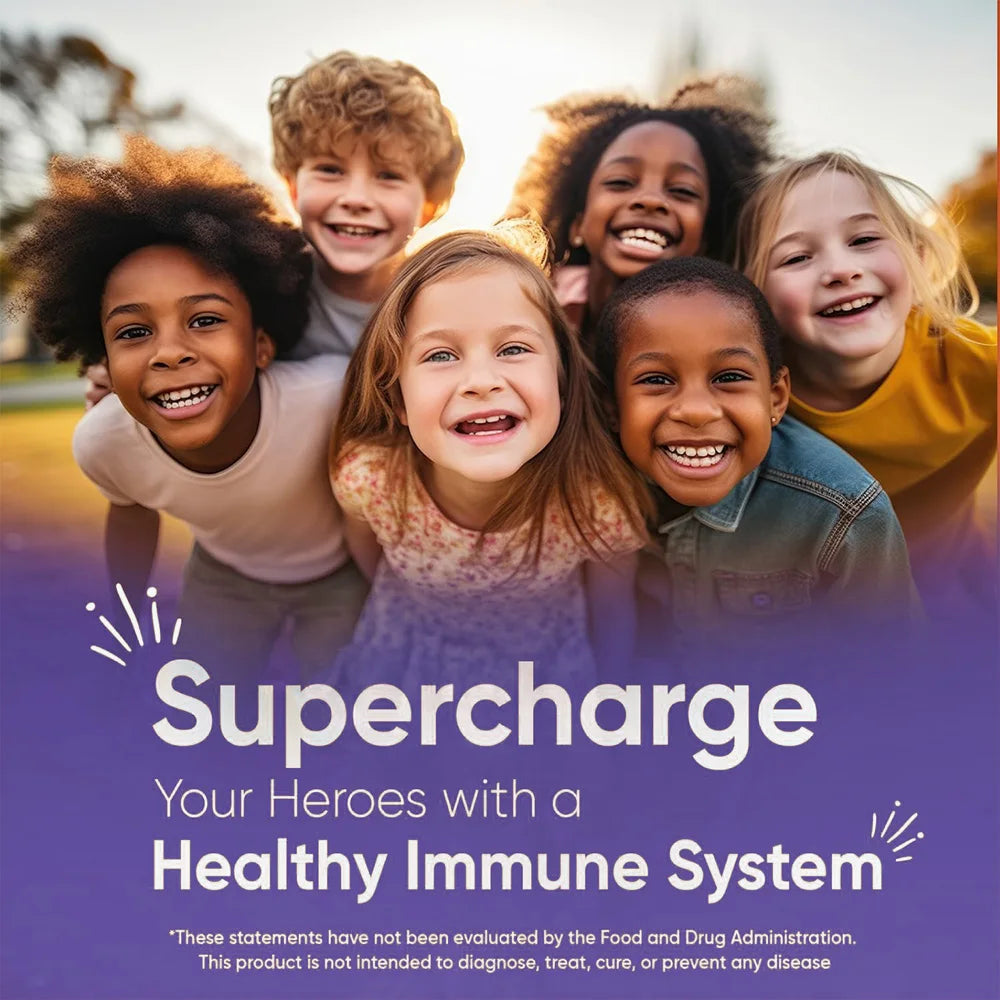 Kids Multivitamins Capsules - with D3+K2,Calcium - Promote Brain Development, Enhance Immunity,Support Digestion Healthy