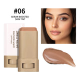 Foundation Skin Tint Balm Skin Tint Stick Waterproof Nourishing Solid Tinted Serum  Face Tinted Face Contour Stick Makeup