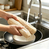 Natural Loofah Multi-Purpose Eco-Friendly Body Shower Sponge Home Cleaning Brush Exfoliating for Skin Tough on Stain Bathroom
