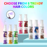 Hair Color Spray Long Lasting Hair Dye Spray Instant Hair Salon Multi Color Hair Colour Cream for Festive Party Socccer Fan Gift