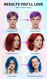 Hair Color Spray Long Lasting Hair Dye Spray Instant Hair Salon Multi Color Hair Colour Cream for Festive Party Socccer Fan Gift