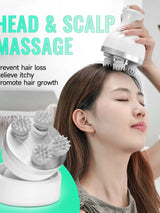 Electric Head Scalp Massager With 4 Heads Portable Handheld Massage Device For Full Body Women Men Massager Stress Relaxing