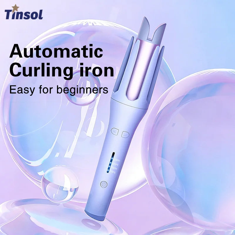 Tinsol 32mm Automatic Curling Iron Automatic Rotating Ceramic Curler Professional Curling Iron Curling Iron Curler