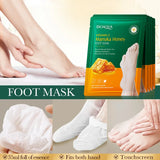 Vitamin E Honey Foot Mask Deeply Nourishes the Feet, Softens Cuticles, Making the Feet Soft, Smooth, Delicate, White, and Shiny.