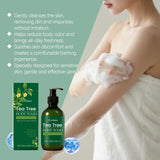 Brightening Body Wash Tea Tree Oil Clean Body Odor Remover Moisturizing Skin Barrier Repair Strengthening Shower Gel Body Wash