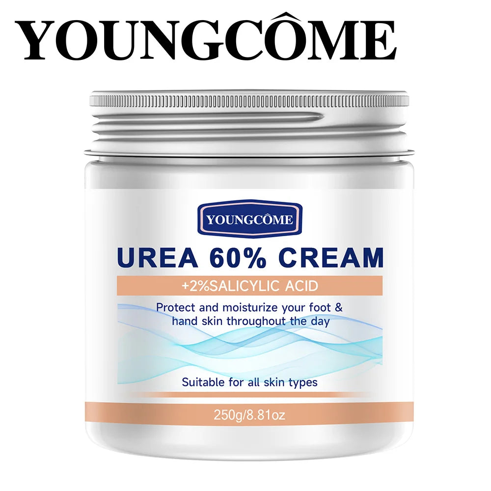 YOUNGCOME 60% Urea Cream+2% Salicylic Acid Moisturizing Foot Care Cream Can Moisturize Your Foot Improving Dryness and Roughness