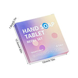 Hand Soap Tablet Refills 8pcs Foaming Hand Wash Tablet Refills Refreshing Fragrance Hand Washing Tool for Business Trip Travel